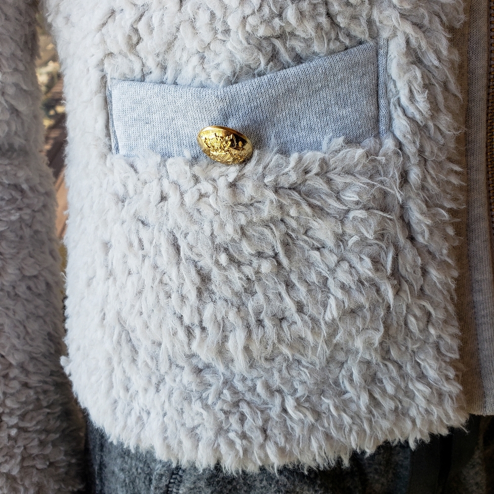Emily in Paris Inspo: Juicy Couture Cotton Blend Fuzzy Jacket - Picture 4 of 11